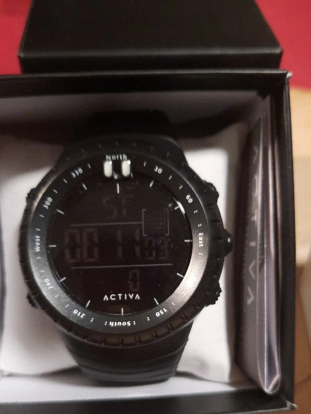 Activa Men's Black On Black Digital Sport Watch - Picture 2 of 5